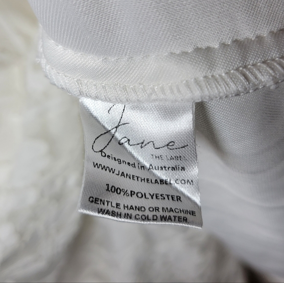 Jane the Label White High-Low Lace Cut-Out Bridal Engagement Dress Size XL - Picture 6 of 9